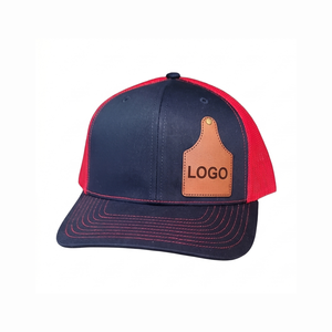 Casquettes Trucker en Maille 6 Panneaux pour Hommes, Qualité Supérieure, Tissu Coton, Broderie Personnalisée, Patch en Cuir, Visière Courbée – Vente en Gros - Product Image 3