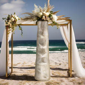 Pot de fleur en fer exclusif Vase de table Design côtier artistique Festivals traditionnels Vase de sol Design côtier unique pour les mariages - Product Image 4