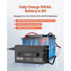 Caricabatterie al litio intelligente 24V 20A 29.2V AC-DC LiFePO4 caricabatterie per auto RV caricabatteria - Product Image 2