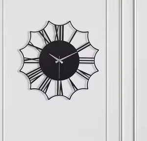 Latest Design Round Metal <b>Wall</b> <b>Clock</b> Analog Quartz Silent Design Minimalist Style Living Room <b>Decoration</b> Use Metal <b>Wall</b> <b>Clock</b> - Product Image 5