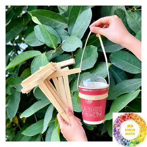 Portavasos Natural con Asa de Transporte para Bebidas de Cafetería, Comida para Llevar de Restaurantes y Empaque para Entrega de Bebidas - Product Image 6
