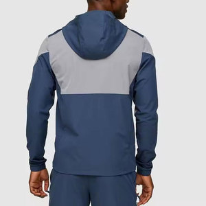 Conjunto de Sudadera con Cremallera y Pantalones Deportivos Impermeables de Poliéster 100% Ecológico, Color Personalizado OEM, para Hombre, Chaqueta Cortavientos de Invierno, Traje Deportivo 2 - Product Image 4