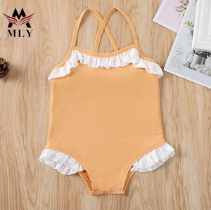 来样定做女童透气泳衣批发儿童泳衣 - Product Image 3