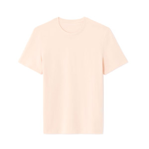 Camiseta de Algodón Lisa para Hombre, Cuello Redondo, Manga Corta, Corte Regular, Color Sólido, Estilo Casual - Product Image 1