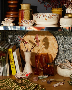 Vase en résine moderne fait main Faizacraft, texture marbrée et motif tourbillon aquatique, pots à fleurs pour la décoration de la maison - Product Image 4