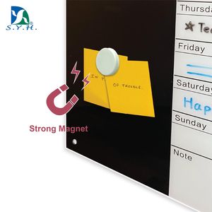 Pizarra Magnética de Vidrio para Escribir y Dibujar, con Planificador Semanal, Decorativa, de Proveedor Taiwanés - Product Image 4