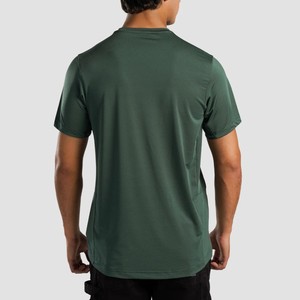 T-shirt Homme Personnalisé à Logo Frontal Coupe Slim Uni Manches Courtes Été Maille Col Rond Séchage Rapide Respirant Confortable Vente en Gros - Product Image 4