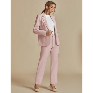 Conjunto de Traje de Dos Piezas para Mujer, Estilo Profesional, Casual de Negocios, Blazer y Pantalones, Traje de Oficina, 2025 - Product Image 5