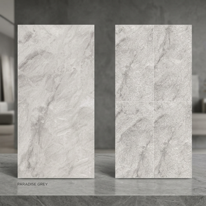 กระเบื้องแผ่นใหญ่ Vistaar Jumbo Sintered Stone ขนาด 1200x2400 มม. สี Paradise Grey สำหรับตกแต่งบ้านหรูหรา ห้องนอน ห้องรับประทานอาหาร ผนังภายนอก พื้นภายใน - Product Image 1
