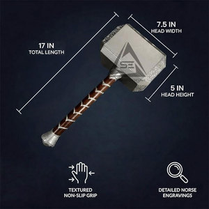 Marteau Thor pour adulte, livraison directe d'usine, usage extérieur, poignée en acier antidérapante, qualité industrielle, garantie 3 ans, le plus vendu - Product Image 3