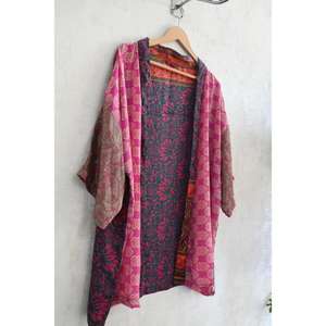 Kimono de Seda Hecho a Mano para Mujer, Camisón Corto Estampado, Lencería Sexy para Novia, Ropa de Dormir para Boda - Product Image 2