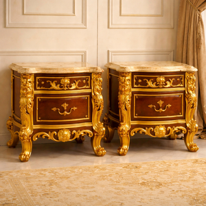 Juego de Cama Queen Size Estilo Palacio Rococó, Estilo Castillo Maharaja, Muebles de Dormitorio de Madera de Teca, Muebles de Dormitorio Reales Personalizados, EE. UU. - Product Image 4