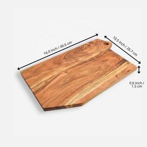 Planche à découper en bois d'acacia naturel unique en gros Planche à découper coupée à la main pour légumes pour la maison, l'hôtel ou le restaurant - Product Image 4