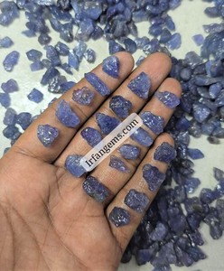 Tanzanite brute de haute qualité 100% naturelle, cristal brut de forme libre, pierres précieuses brutes de tanzanite en vrac, lot de pierres précieuses brutes de tanzanite, anneaux et pendentifs en tanzanite - Product Image 3