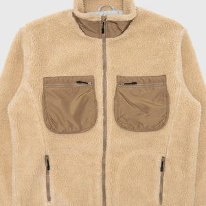 New Oversized Sherpa Wholesale Oem Design Outdoor Clothing Custom Polar Coat Blank Winter Sherpa <b>Jacket</b> for <b>Men's</b> - Product Image 3