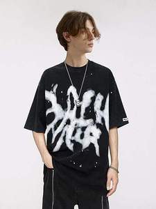 T-shirts professionnels de haute qualité pour hommes et femmes, grande taille, unis, coupe oversize - Product Image 3