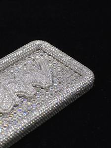 RB Gems Joyería Hip Hop Chapada en Oro Cristiana Unisex, Colgante Personalizado con Letra y Logotipo, con Diamantes de Moissanita VVS - Product Image 3