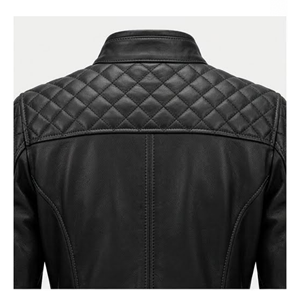 Custom Logo Women Leather Motorcycle Jacket Slim Fit Quilted Biker <b>Coat</b> OEM Waterproof Windproof Genuine Cowhide Riding Jacket - Product Image 6