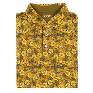 Nesta Sports High Quality Men’s Performance Golf Polo Shirt Embroidered Sublimation 88% Polyester 12% Spandex <b>3</b>-Button Custom - Product Image 4