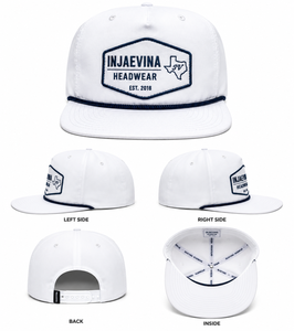 Gorra Snapback Blanca de Perfil Medio de 6 Paneles con Logotipo Bordado, Ajustable, Unisex, Casual, con Cuerda, para Venta al por Mayor - Product Image 2