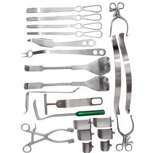 Juego de 22 Piezas de Retractores para Cirugía Ortopédica de Hombro, Instrumentos Quirúrgicos Manuales Reutilizables de Acero Inoxidable, Kit Médico - Product Image 3