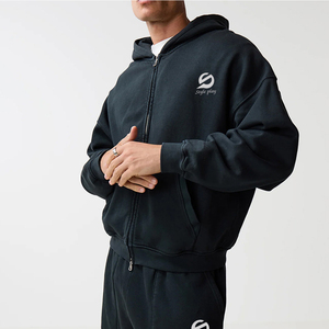 Survêtement pour homme de haute qualité personnalisable avec fermeture éclair et options grandes tailles Nouveaux survêtements à fermeture éclair tendance pour homme - Product Image 3