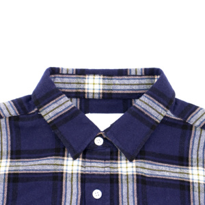 Chemises en flanelle de coton à carreaux à manches longues en gros 2021 - Product Image 4