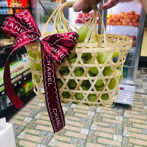 Premium Square Bamboo <b>Basket</b> With Handle For Storage Cake Fruit From Vietnam For Luxury <b>Gift</b> Sets By 99 Gold Data - Product Image 3