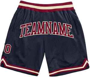 Wholesale Price Men's Embroidered Zipper Basketball Wear High Quality <b>Mesh</b> Polyester Quick Dry Men's Shorts - Product Image 5