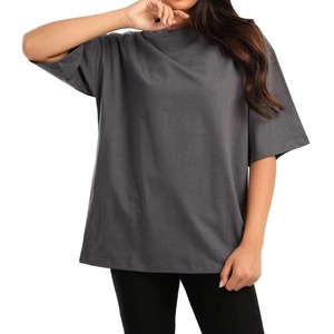 Camisetas Casuales de Mujer con Hombros Caídos, Personalizables con Logotipo, al por Mayor, Suaves y Transpirables, para Verano, OEM, Ropa Urbana Femenina - Product Image 1