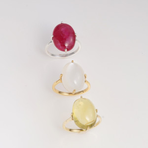 Brass Gemstone <b>Ring</b> Lemon <b>Quartz</b> Bezel Set Oval Statement <b>Ring</b> Handmade Glam Women's Jewelry Wholesale Gift - Product Image 2