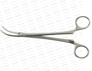 Pinzas Scott Tonsil Artery Forceps de 180 mm, Curvas, Dentadas, con Bloqueo de Trinquete, Pinzas de Sujeción Vascular, Instrumento Quirúrgico ENT de Vaslcare - Product Image 6