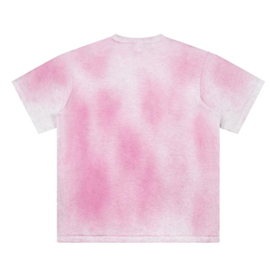 Camiseta de Manga Corta para Hombre, Cuello Redondo, Tejido de Punto, Corte Regular, Diseño Estampado Rosa Informal - Product Image 2