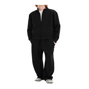 Luxury Minimalist Solid Waffle Texture Streetwear Stand Collar <b>Cardigan</b> Zip Jacket Waist Drawstring Lightweight Breathable Quick - Product Image 2