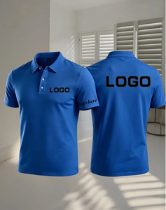 Custom Printed White Men's Cotton Polo Shirt Breathable Work Fashion Uniform Silk Screen Printed ODM Service Oeko-Tex Certified - Product Image 1