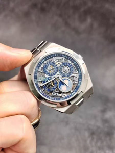 Reloj de pulsera mecánico automático de lujo para hombre, estilo de diseñador, de 41.5 mm, casual, para negocios, banquetes, con calendario perpetuo esqueletizado - Product Image 1