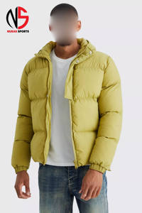 Chaqueta Acolchada Larga con Capucha y Cuello Alto, Cortavientos, Cálida para Invierno, con 2 Bolsillos Laterales, para Hombre, 2026 - Product Image 2