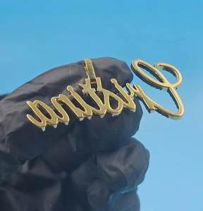 จี้ฮิปฮอปแบบกำหนดเองส่วนบุคคล เงินแท้ 925 ผ่านการทดสอบเพชร VVS มอยส์ซาไนต์ ประดับเพชรเต็มตัวอักษรชื่อ - Product Image 5