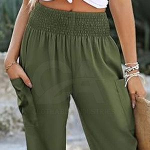 Women New Style Loose <b>Summer</b> <b>Pants</b> Mid Waist Casual Trousers Women Stretch Waist Comfortable <b>Summer</b> Trousers Soft Fabric - Product Image 6