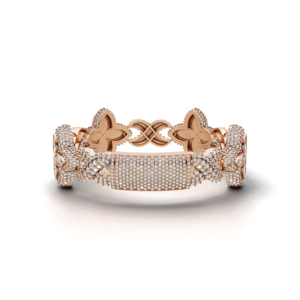 Luxury Iced Out Butterfly Link <b>Bracelet</b> Hip Hop Jewelry 925 Sterling <b>Silver</b> Rhodium Plated Moissanite Gift Party for Men Women - Product Image 5