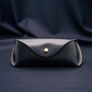 New Genuine Leather Classic Handmade Glasses Cover Luxury Eyewear <b>Case</b> Full Grain Leather <b>Sunglasses</b> Pouch LGC-0150 - Product Image 1