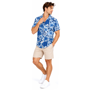 Mens Coastal Lifestyle <b>Shirt</b> Custom Printed Premium <b>Resort</b> Wear Lightweight Summer Travel Clothing Collection Beach <b>Shirts</b> - Product Image 6