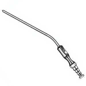 Tube d'aspiration Frazier 19 cm (7-1/2 pouces) diamètre 4,6 Fr, canule d'aspiration neurochirurgicale 14, instrument chirurgical médical réutilisable - Product Image 4