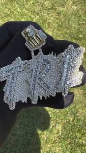 Colgante de Lujo de Plata de Ley 925 con Moissanita VVS, Chapado en Oro de 18K, Certificado GCI e IDGL, Estilo Hip Hop, Doble Capa, Dos Tonos - Product Image 3