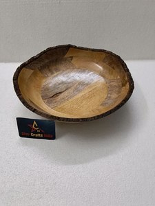 Bol à salade élégant en bois et résine, prix d'usine, pour table à manger, vaisselle en résine, bol de haute qualité, vaisselle de table, bol à salade - Product Image 6