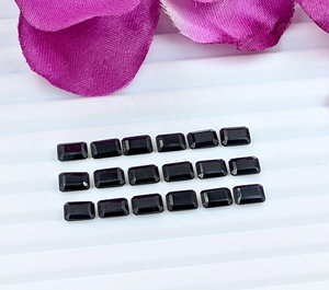 Cuentas facetadas octogonales de espinela negra de calidad AAA, 6*4 mm, 7*5 mm, 100% piedra preciosa natural para la fabricación de joyería a precio de mayorista. - Product Image 2