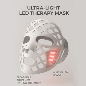 หน้ากากซิลิโคนเหลวแบบใหม่ รุ่นส่วนตัว ปี 2025 น้ำหนักเบาพิเศษ พร้อมไฟ LED โฟตอน ปรับแต่งสีแดง น้ำเงิน เหลือง สำหรับบำบัดผิว กระชับผิว - Product Image 5