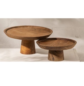 Support à cupcakes de dernière conception, accessoires décoratifs pour la table d'hôtel, fêtes d'anniversaire, support à gâteau en bois émaillé - Product Image 2
