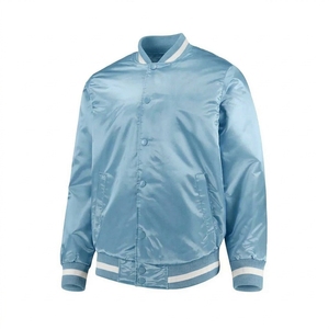 Chaqueta Bomber Impermeable y Transpirable para Hombre, de Secado Rápido, con Logotipo Frontal, Cuello Alto, Estilo Universitario, Venta al Por Mayor - Product Image 3