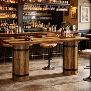 Tavolo Alto Pieghevole per Bar, Arredamento per Interni/Esterni, Casa, Seminterrato, Hotel, Giardino, Feste, con Base a Gamba - Product Image 6